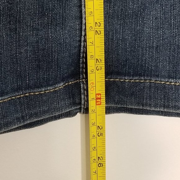 Thyme Maternity Denim Classic Jean Pencil Skirt Stretch Belly Panel Pockete XS - Picture 6 of 8